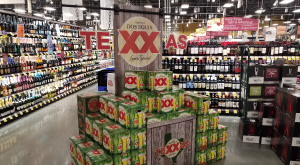 Dos Equis TeXXas in-store case display